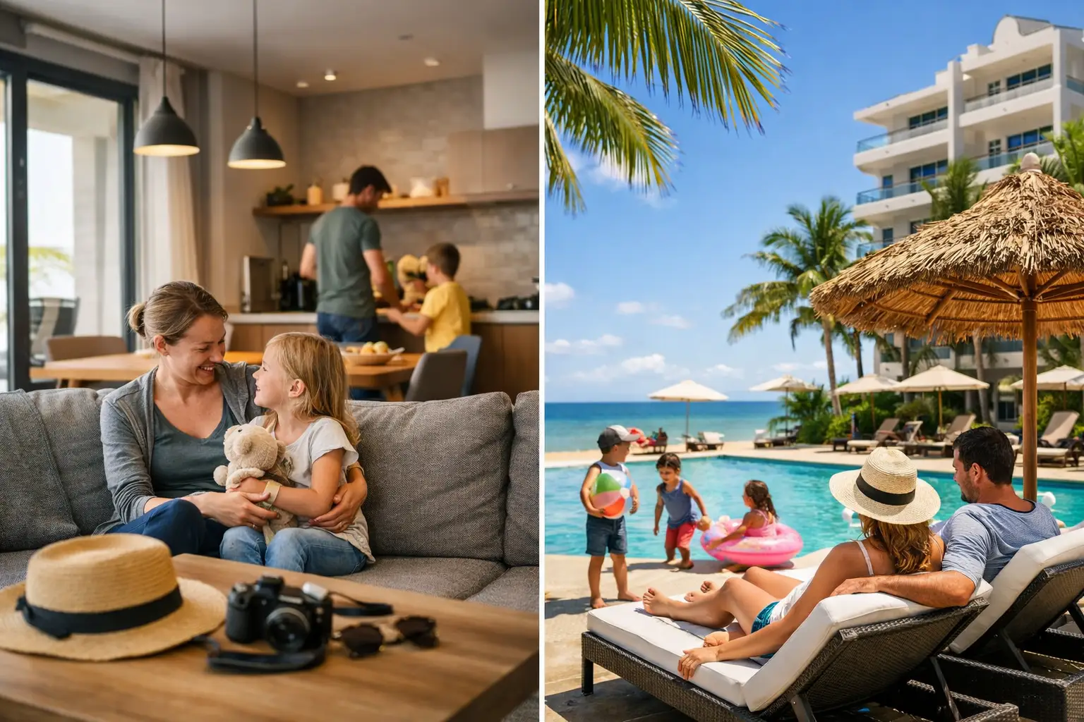 Holiday Apartment Versus Beach Hotel for Families