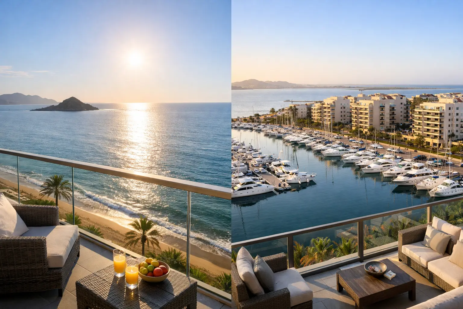Sea Facing Versus Marina Apartments at La Manga