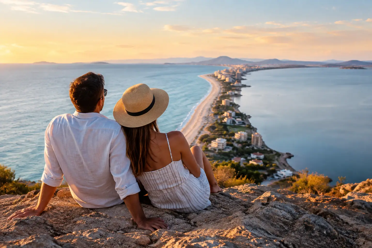 La Manga Couples Escape Between Two Seas