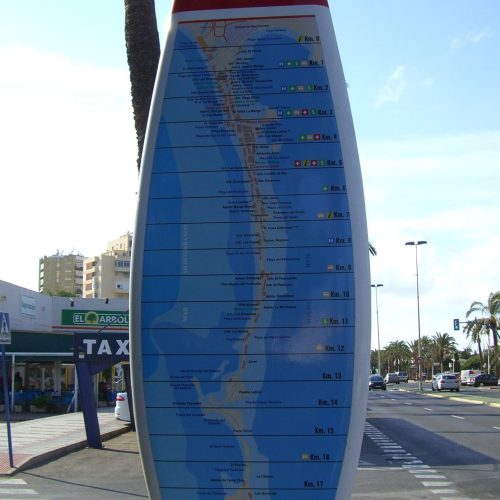 La_Manga_-__KM_1__titular_y_mapa_-_panoramio